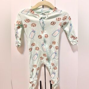 Milk and Cookies Print Kids One Piece